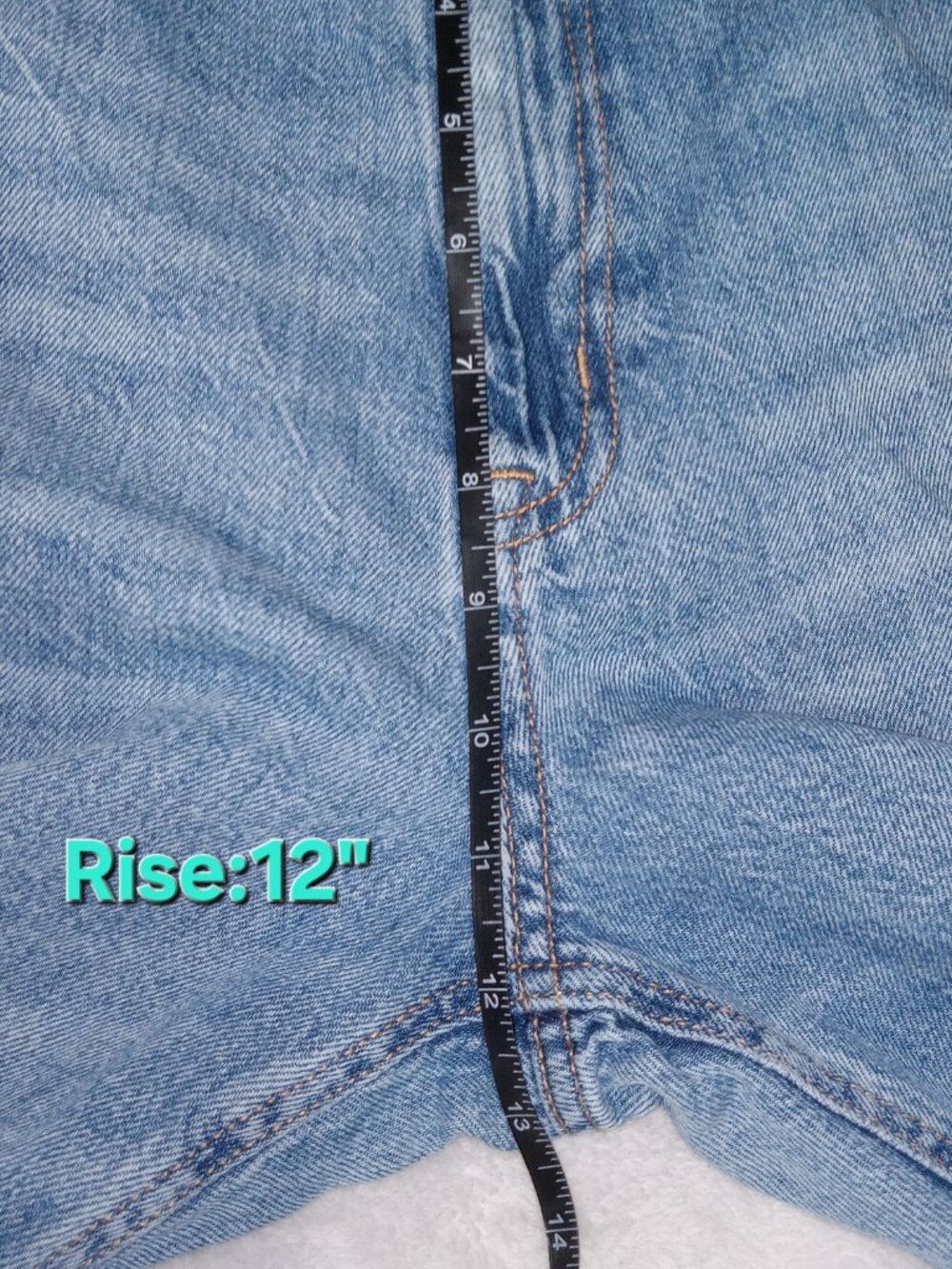 AEROPOSTALE 90s Baggy Jeans Women’s Size 10 Super High Rise Light Wash Denim - Picture 11 of 12